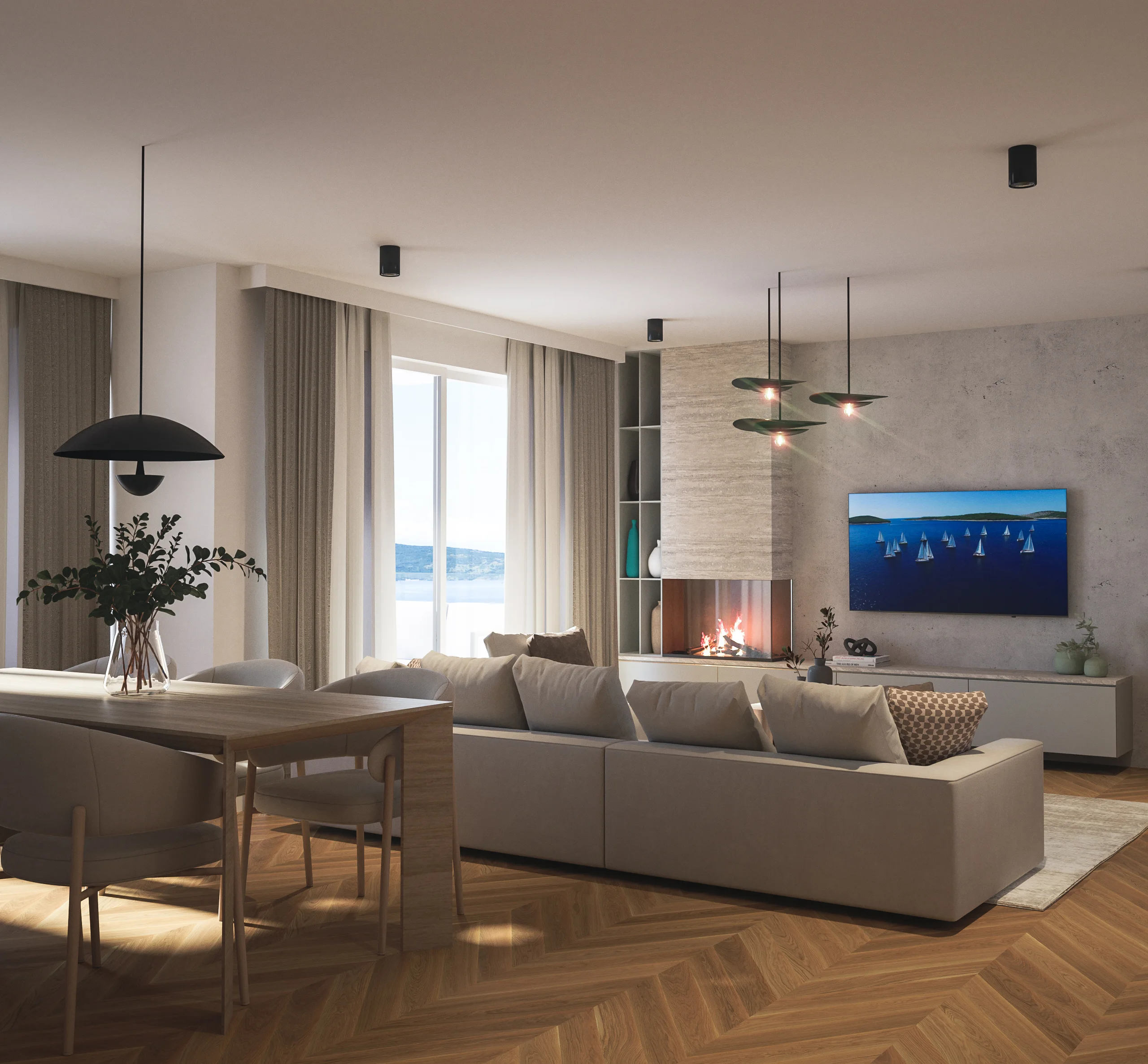 Apartment B1 with private pool and garden