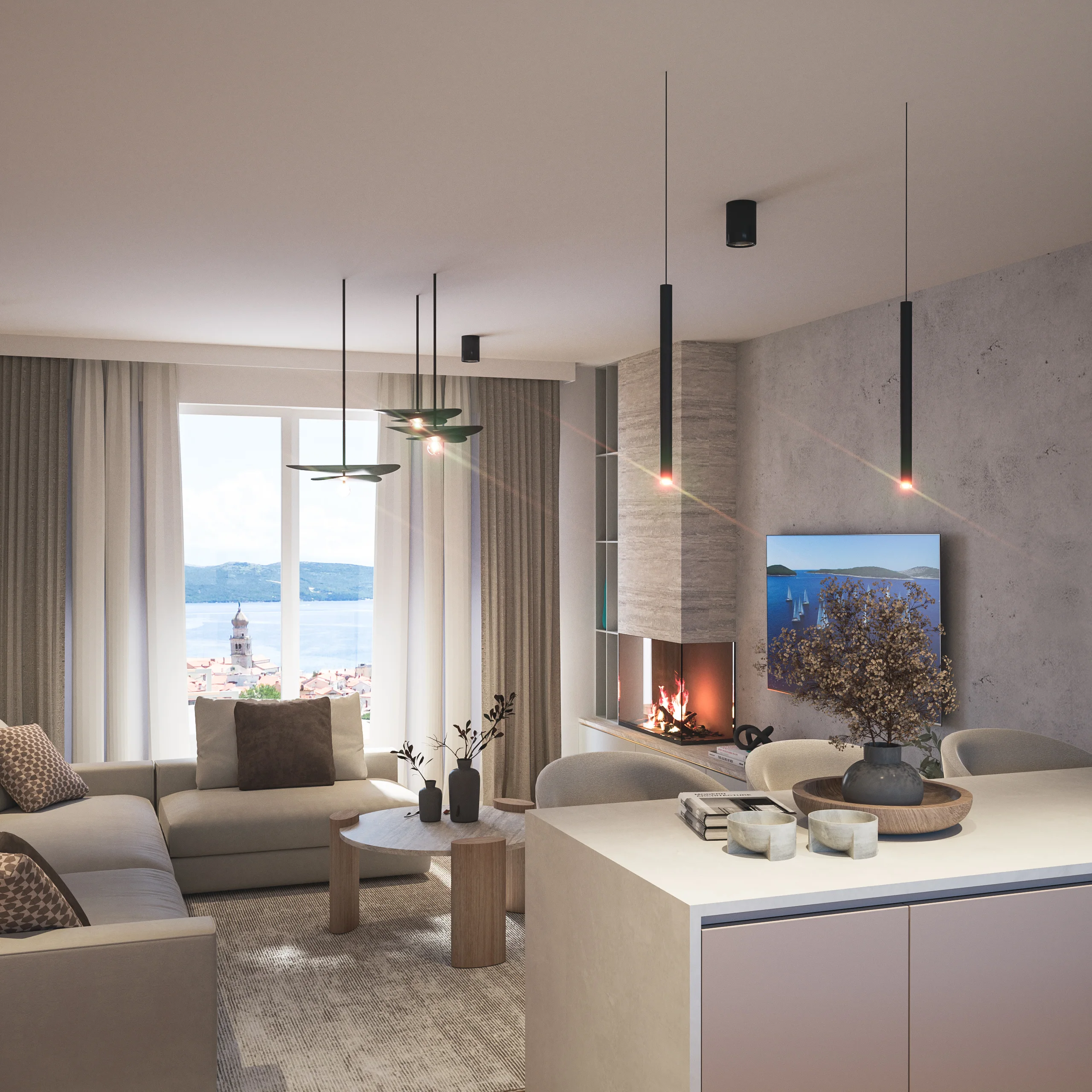 Apartment B3 with garage and terrace