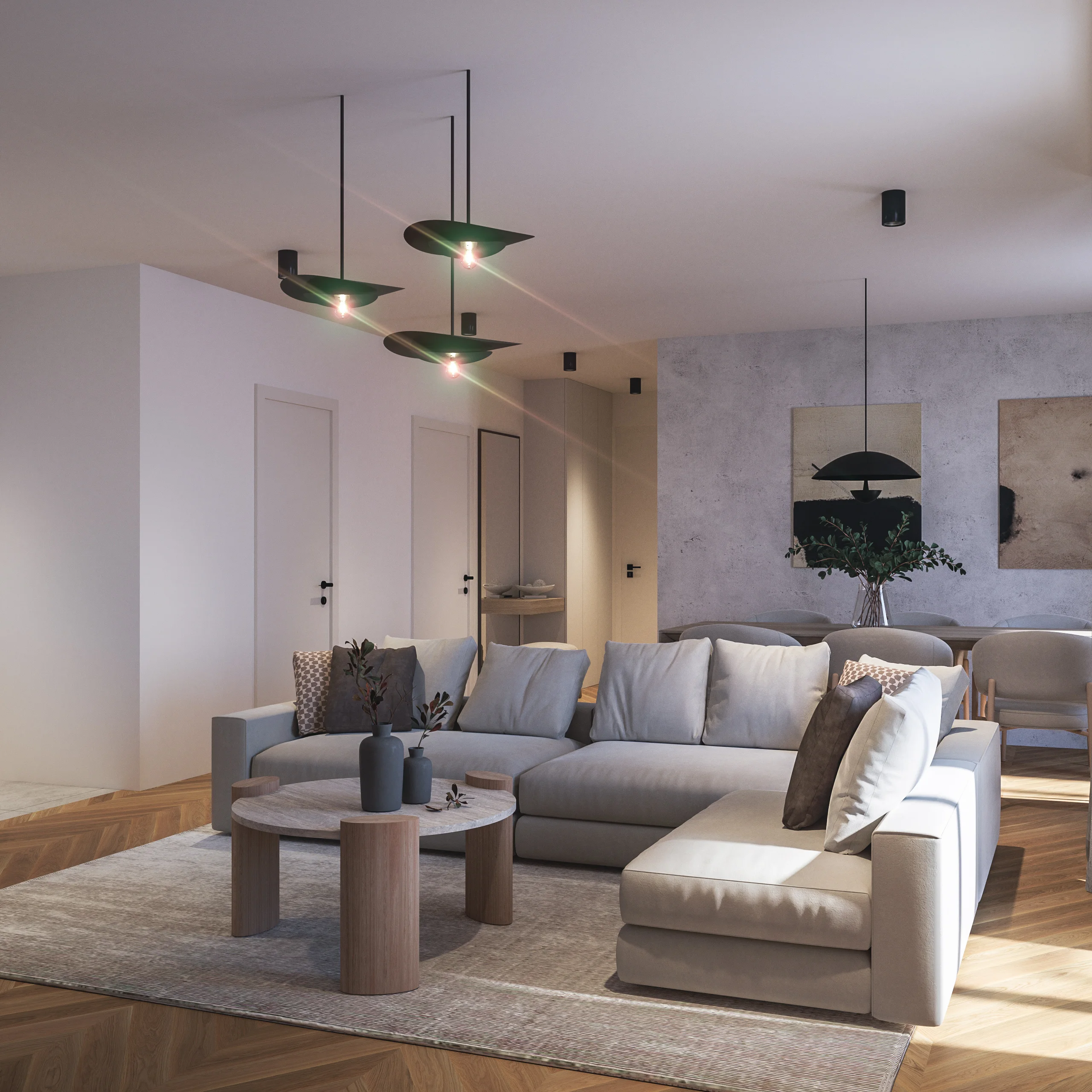 Apartment B4 with garage and peaceful terrace